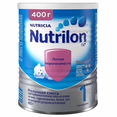 Смесь Nutrilon 1 молочная гипоалергенный с рождения 400гр ж/б