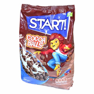 Завтрак готовый Start Шарики с какао 500гр м/у
