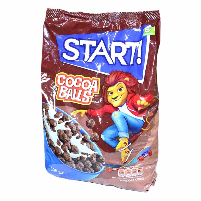 Завтрак готовый Start Шарики с какао 500гр м/у