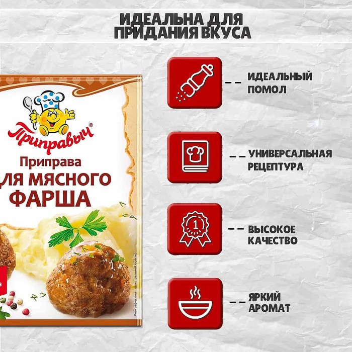 Приправа Приправыч для мясного фарша 15гр м/у