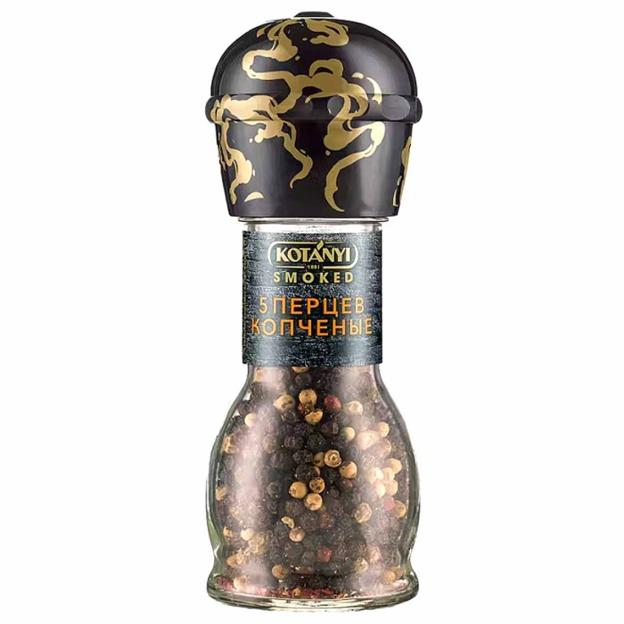 Приправа Kotanyi смесь 5 перцев копченые мельница 40гр