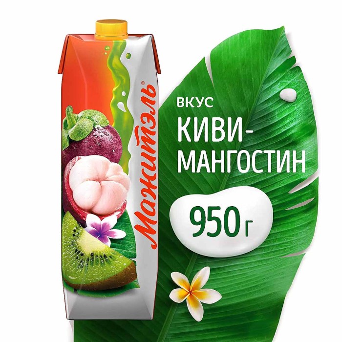 Напиток сывороточный Мажитель киви-мангостин 950мл т/п