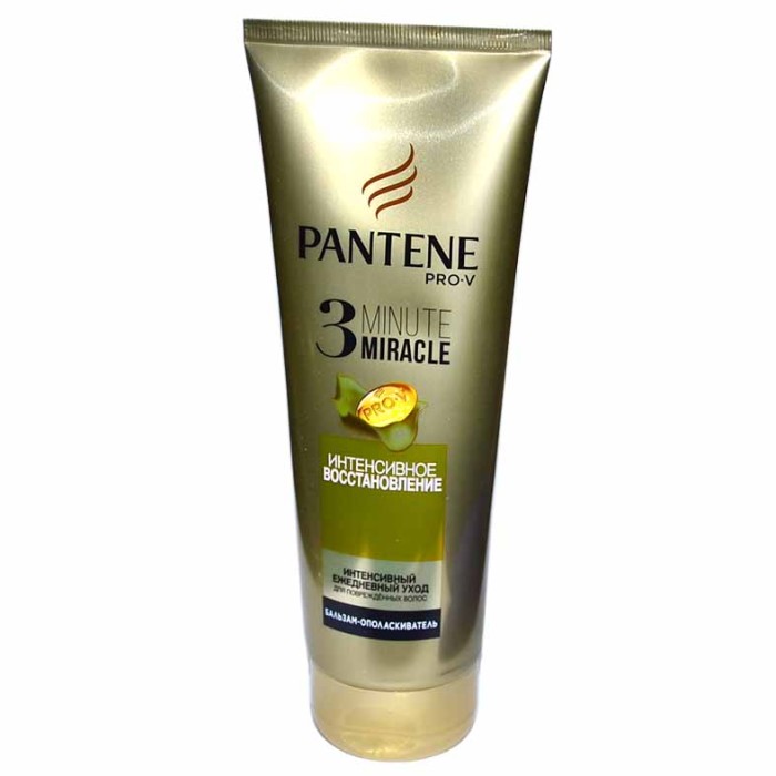 Бальзам-ополаскиватель для волос Pantene 3 Minute Miracle Интенсивное восстановление 200мл пэт