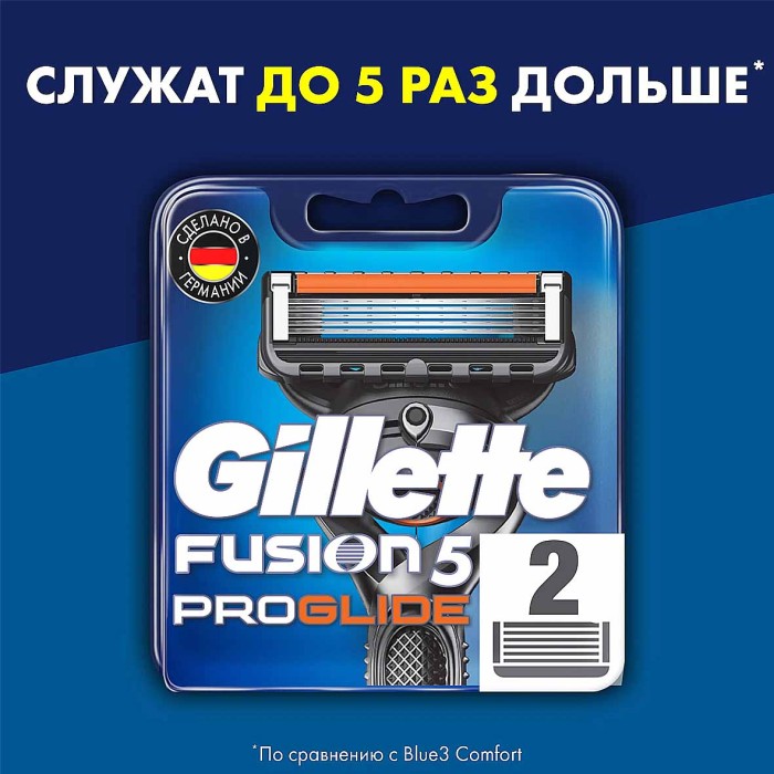 Кассеты сменные Gillette Fusion ProGlide 2шт к/у