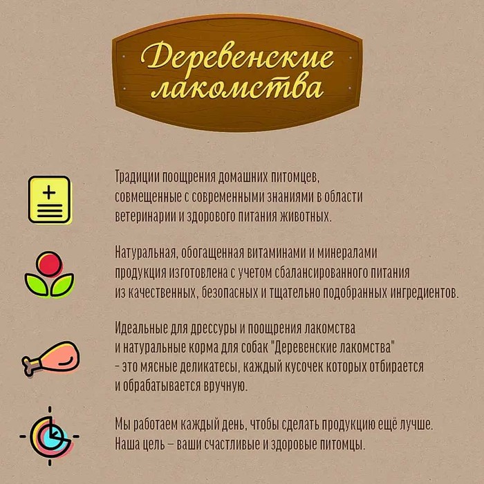 Лакомство для собак Деревенские лакомства крылышки куриные 50гр в/у