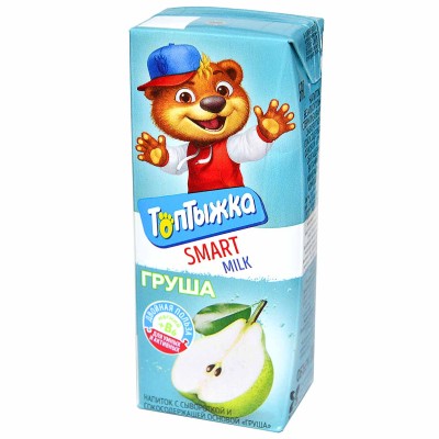 Напиток сывороточный Топтыжка с соком груша 200мл пэт