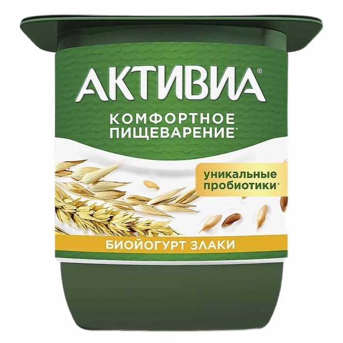 Йогурт Активия злаки 3% 110гр пэт