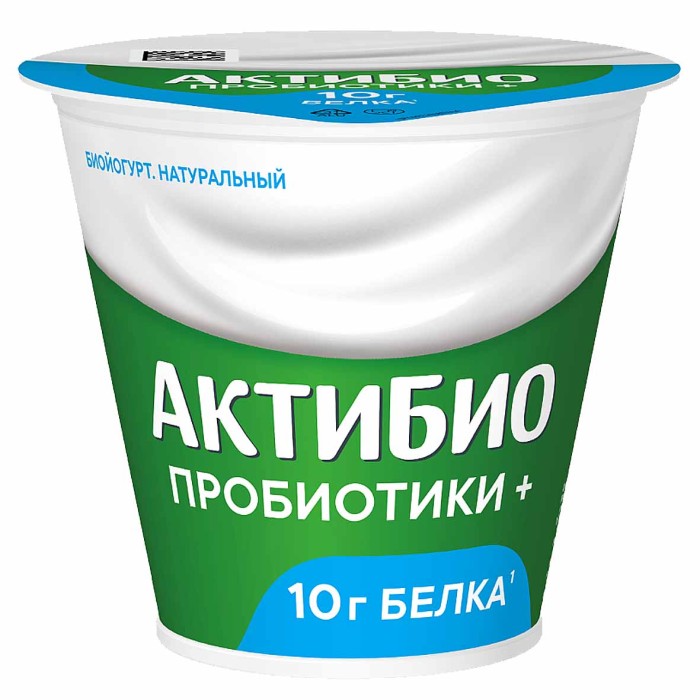 Биойогурт Актибио натуральный 3,5% 220гр пэт