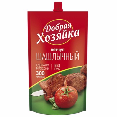 Кетчуп Добрая хозяйка Шашлычный 300гр д/п