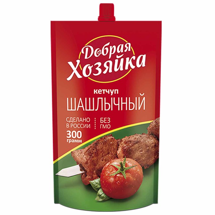 Кетчуп Добрая хозяйка Шашлычный 300гр д/п