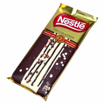 Шоколад Nestle Decoration Молочный с арахисом декорированный 85гр м/у