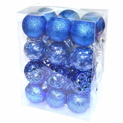 Набор украшений елочных Шар 24шт артRR-74/41 №7/8