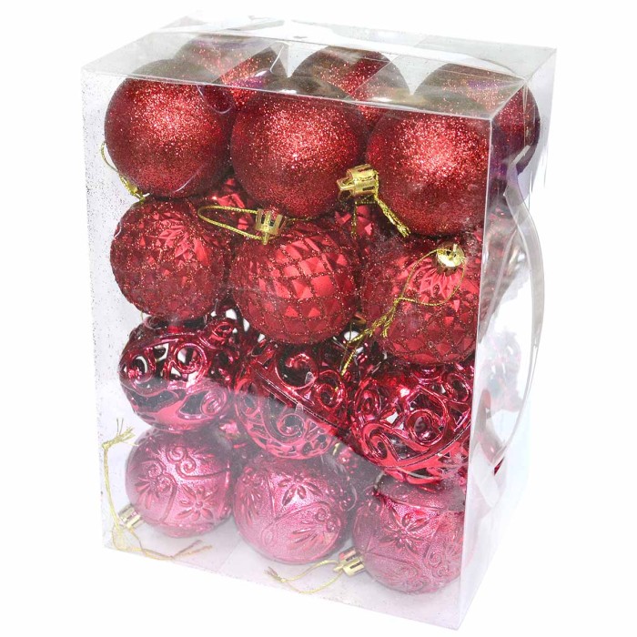 Набор украшений елочных Шар 24шт артRR-74/41 №7/8