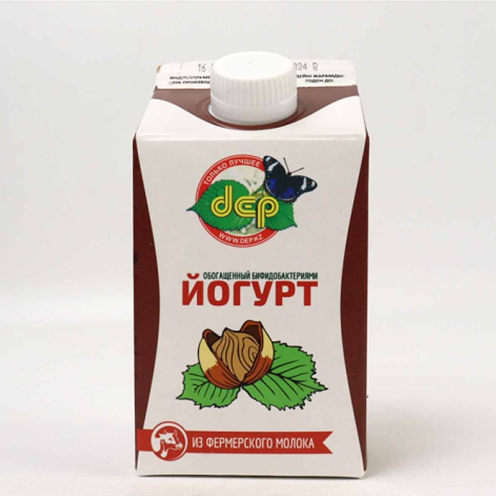 Йогурт питьевой ДЕП Лесной орех 2,5% 500гр т/п