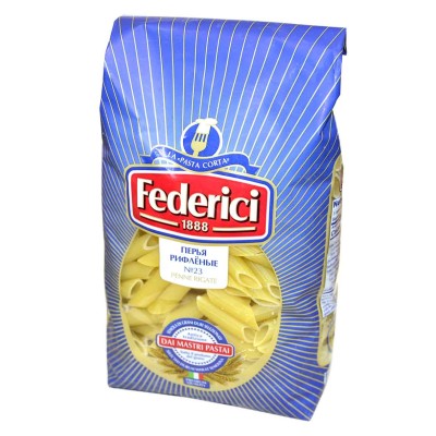 Макароны Federici перья рифленые №23 500гр м/у