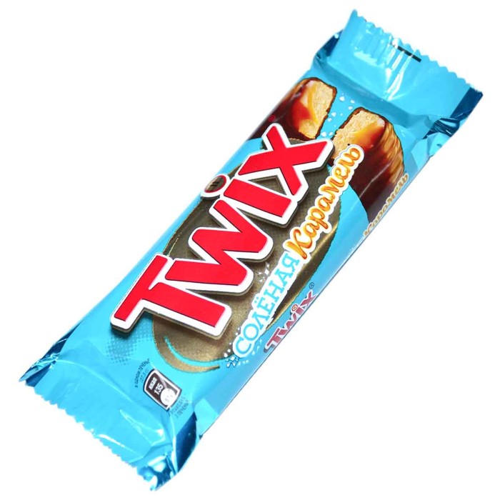 Батончик Twix соленая карамель 55 гр м/у