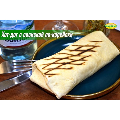 Хот-дог с сосиской по-корейски 1шт