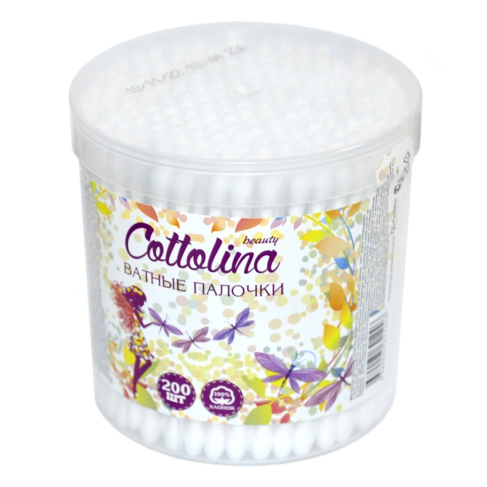 Палочки ватные Cottolina 200шт пэт