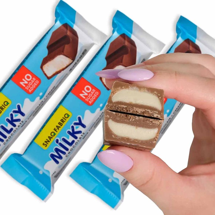 Шоколад Snaq Fabriq Milky молочный со сливочной начинкой без сахара 34гр м/у