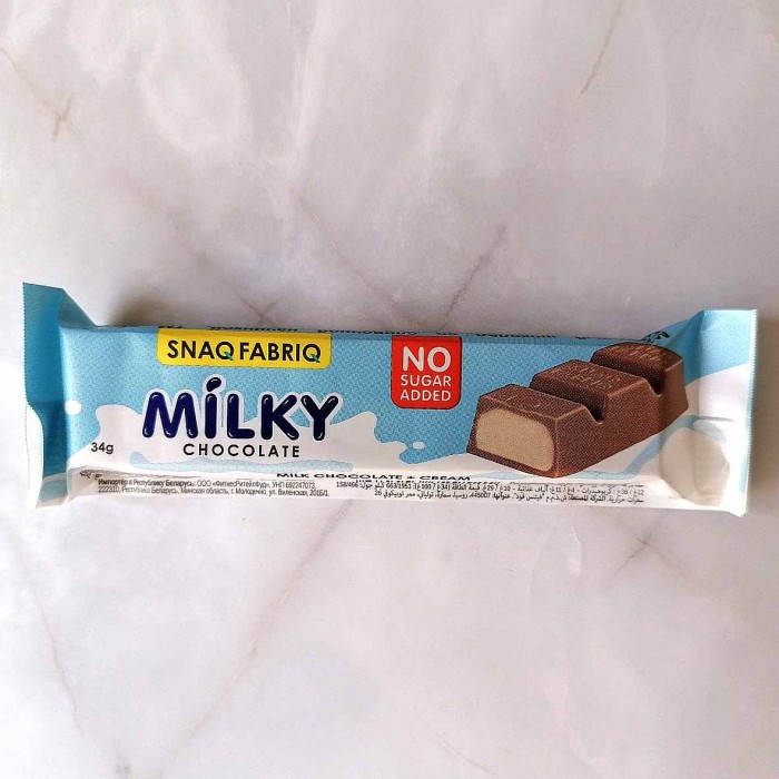 Шоколад Snaq Fabriq Milky молочный со сливочной начинкой без сахара 34гр м/у