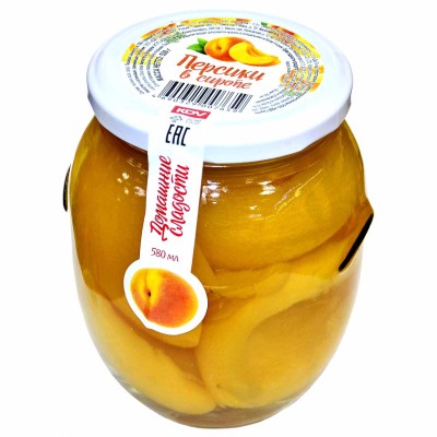 Персики Домашние сладости 530гр ст/б