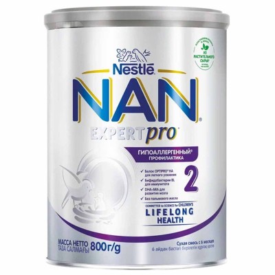 Смесь Nan 2 Super Premium молочная с 6 мес 800гр пэт