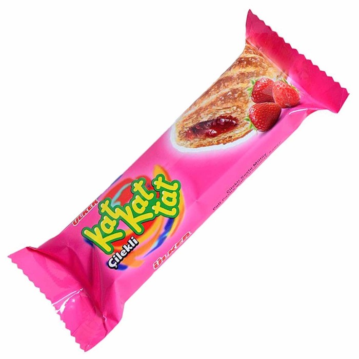 Печенье Kat Kat Tat с кремом из клубничного соуса 25гр м/у