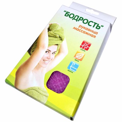 Рукавица массажная Бодрость С57