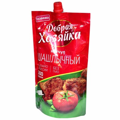 Кетчуп Добрая хозяйка Шашлычный 500гр д/п