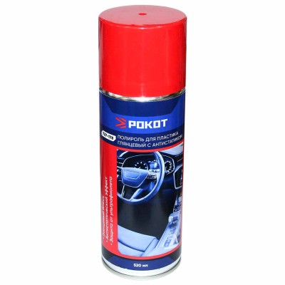 Полироль Рокот для пластика глянцевый с антистатиком 520мл ж/б арт727-178