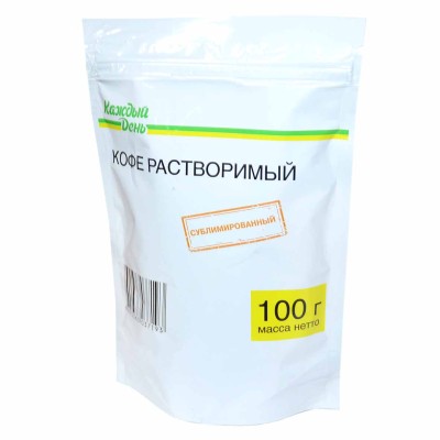 Кофе Каждый день сублим раст 100гр д/п