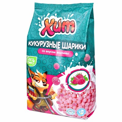 Завтрак готовый Хит шарики со вкусом малины 200гр м/у