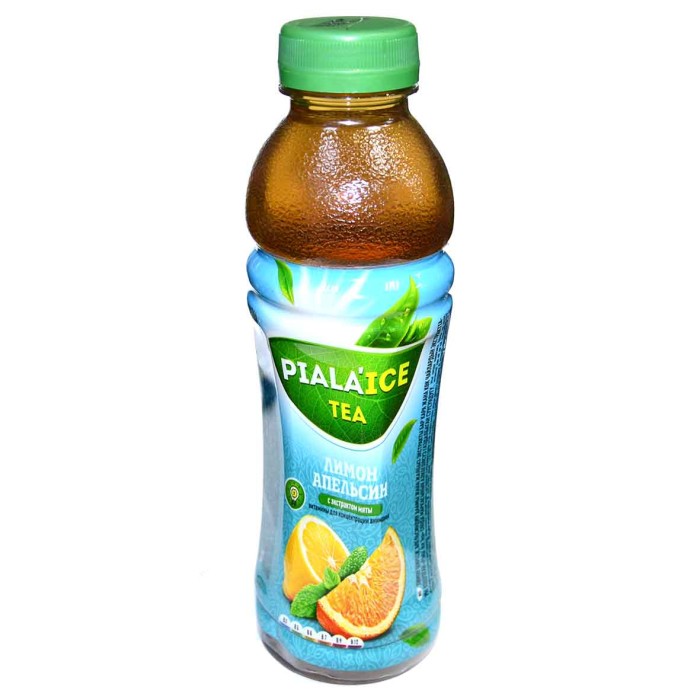 Чай Piala Ice Tea лимон-апельсин+экстракт мяты черный-зеленый 0,5л пэт