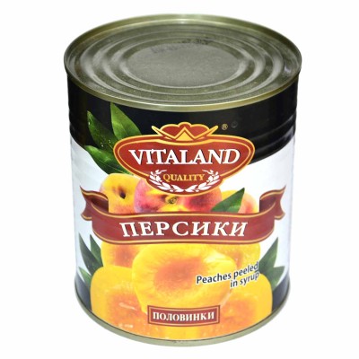 Персики Vitaland 850мл ж/б