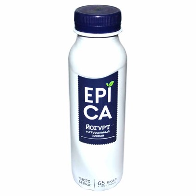 Йогурт питьевой Epica натуральный 2,9% 290гр пэт
