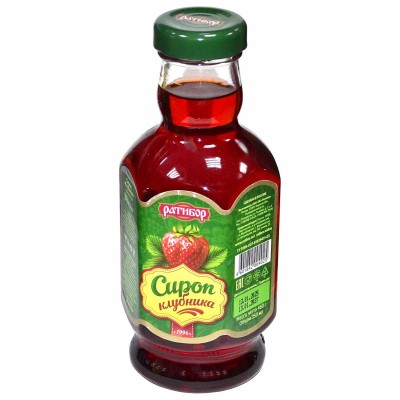 Сироп Ратибор Клубника 460гр ст/б