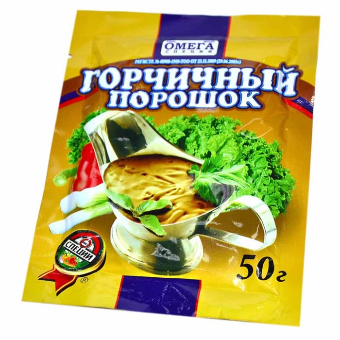 Порошок горчичный Омега 50гр м/у