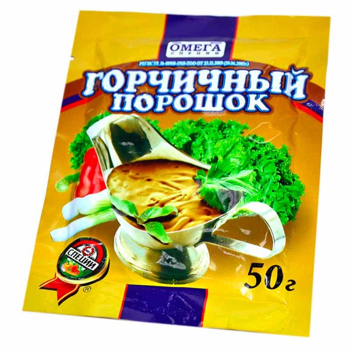 Порошок горчичный Омега 50гр м/у