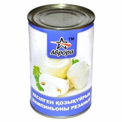 Грибы шампиньоны Аврора резанные 425мл ж/б
