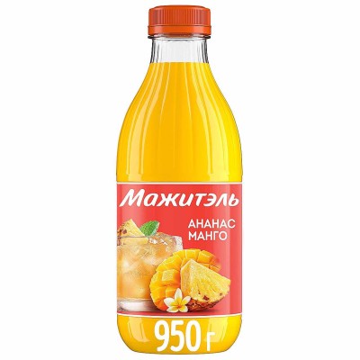 Напиток сыворочный Мажитэль J7 Ананас-манго 950мл пэт