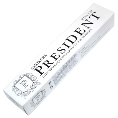 Паста зубная President Smokers 75мл к/у