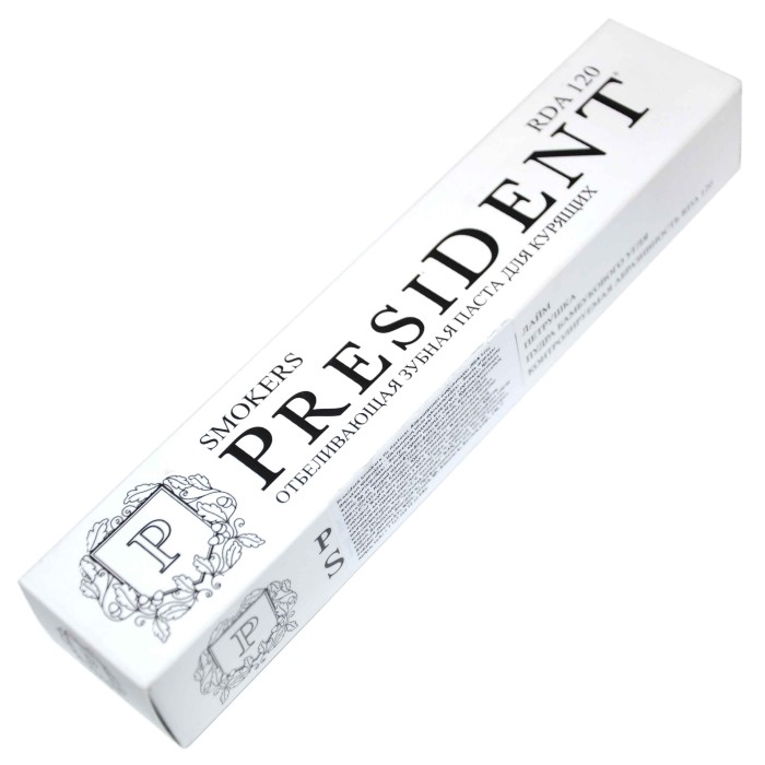 Паста зубная President Smokers 75мл к/у
