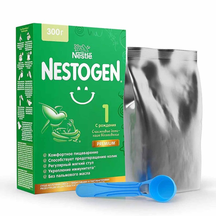 Смесь Nestogen 1 молочная с рождения 300гр пэт