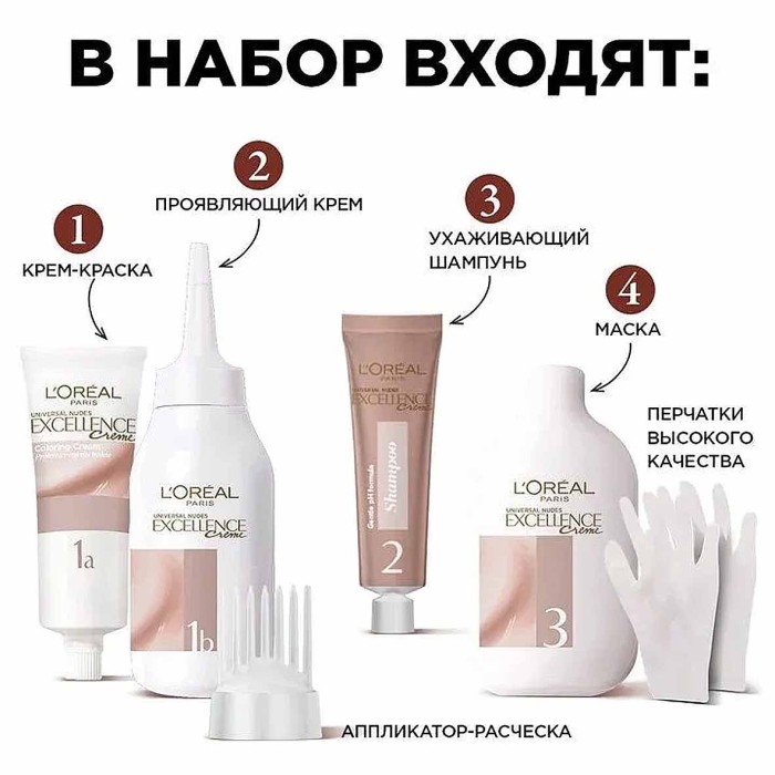 Краска для волос Loreal Exellence 9U Светло-русый к/у