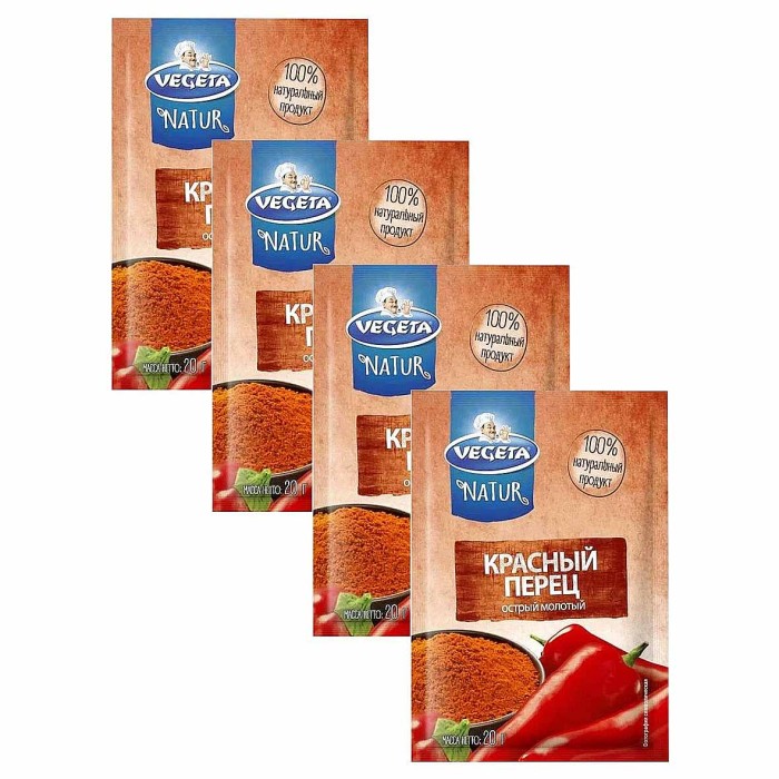 Перец красный Vegeta Natur острый молотый 20гр м/у