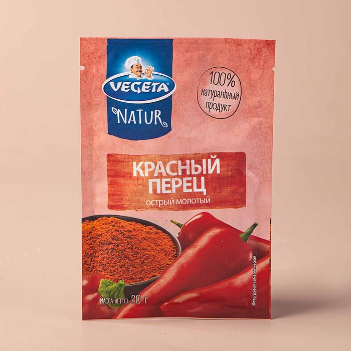 Перец красный Vegeta Natur острый молотый 20гр м/у