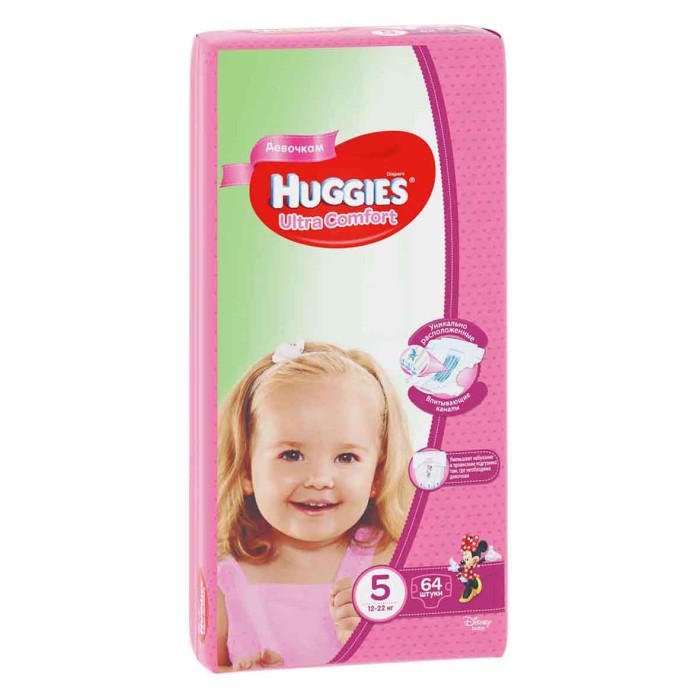 Подгузники Huggies UC 5 Giga Girl (12-22кг) 64шт м/у