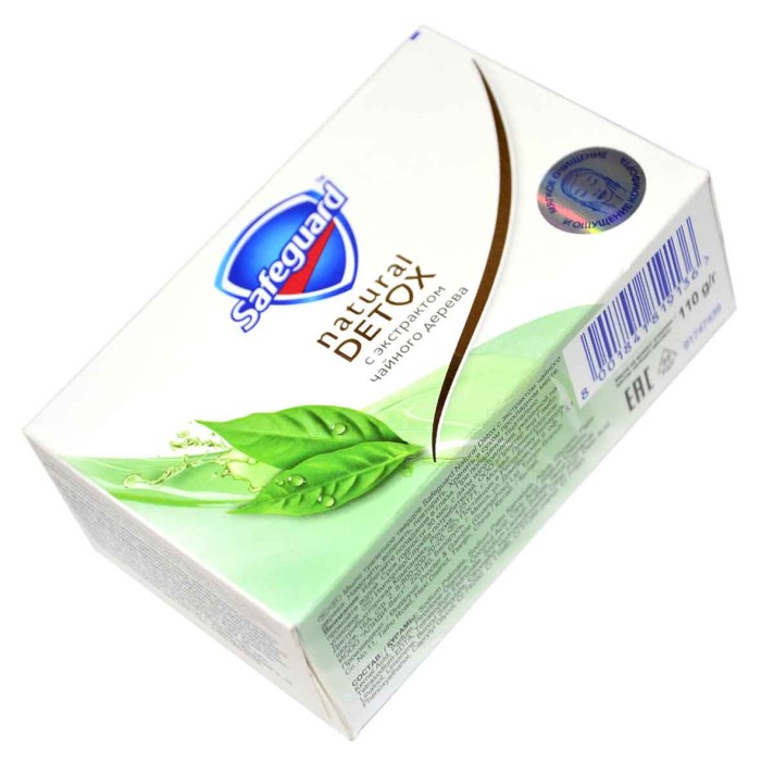 Мыло Sefeguard Natural Detox С экстрактом чайного дерева антибактериальное 110гр м/у