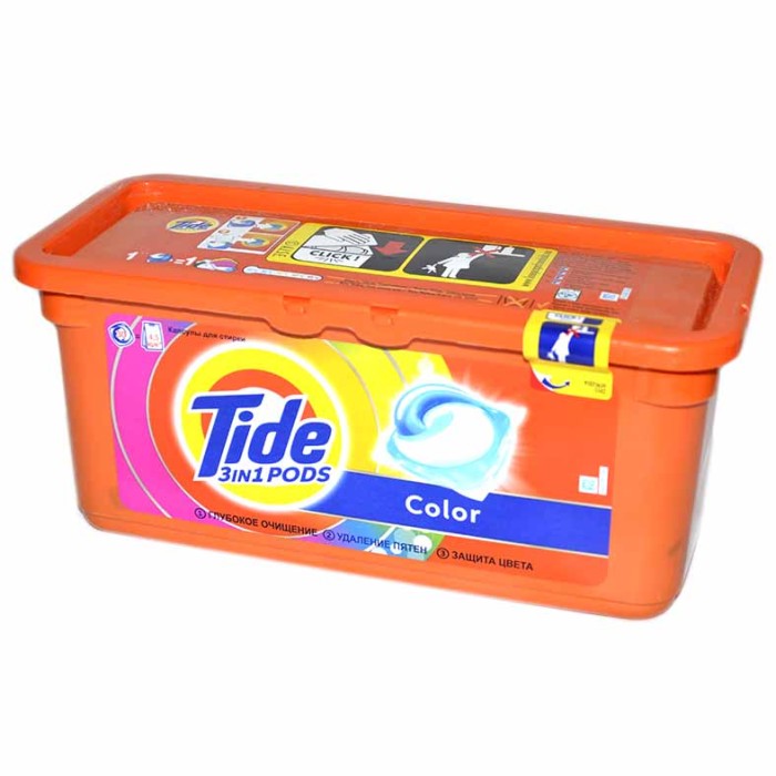 Капсулы для стирки Tide Color 30*24,8гр пэт