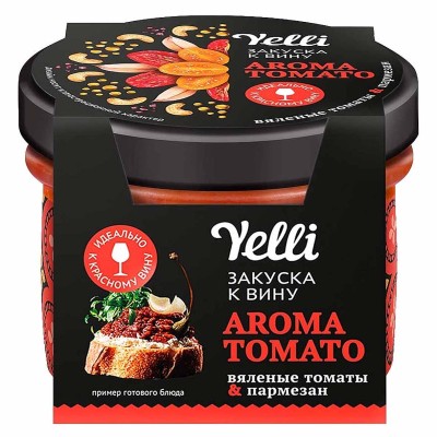 Топпинги Yelli Aroma tomato для брускетт 100гр пэт